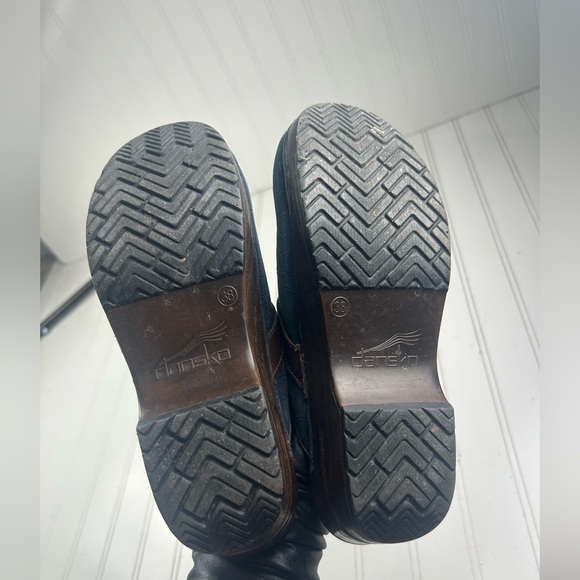 Dansko Shandi Black Leather Tassel Mule Clogs Women’s Size 7.5-8 - Picture 5 of 10